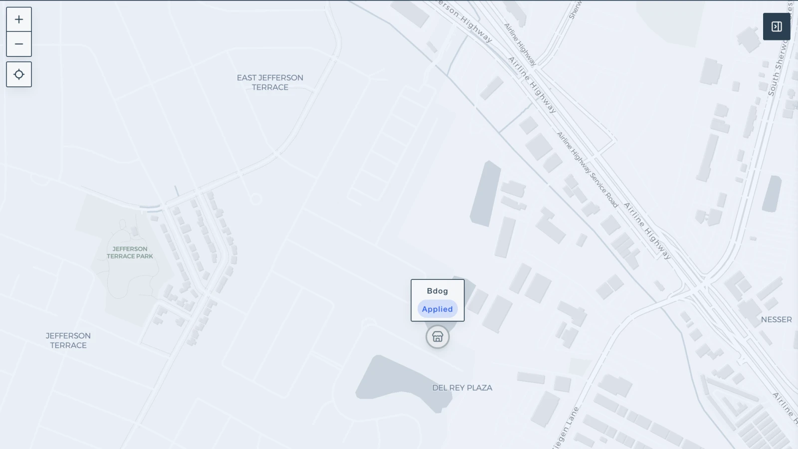 SAP interactive map showing a nearby patrol opportunity